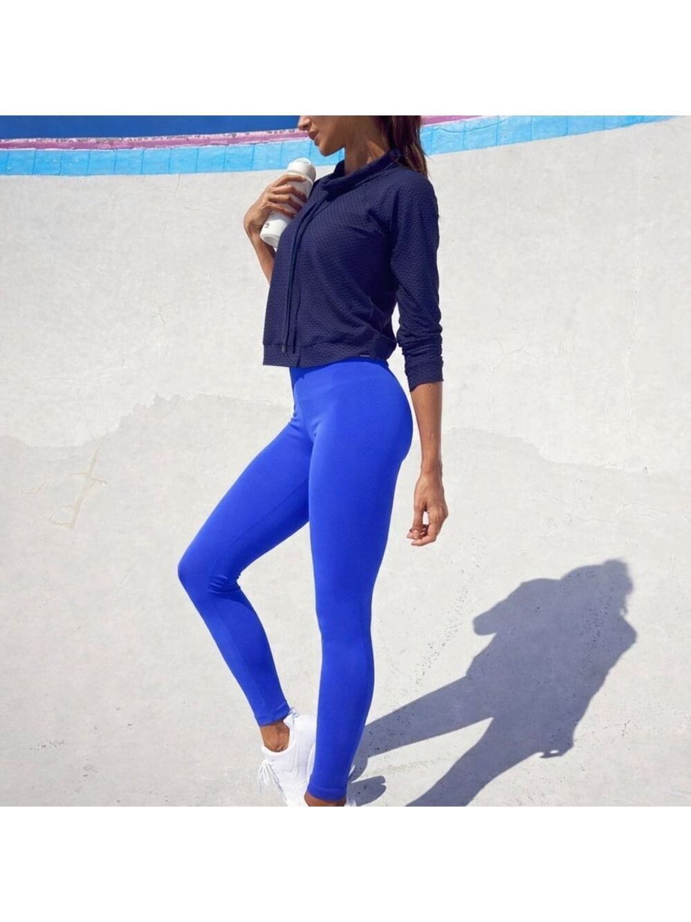 Koral High Rise Leggings XS Blue Buttery Soft Stretch Yoga Athleisure